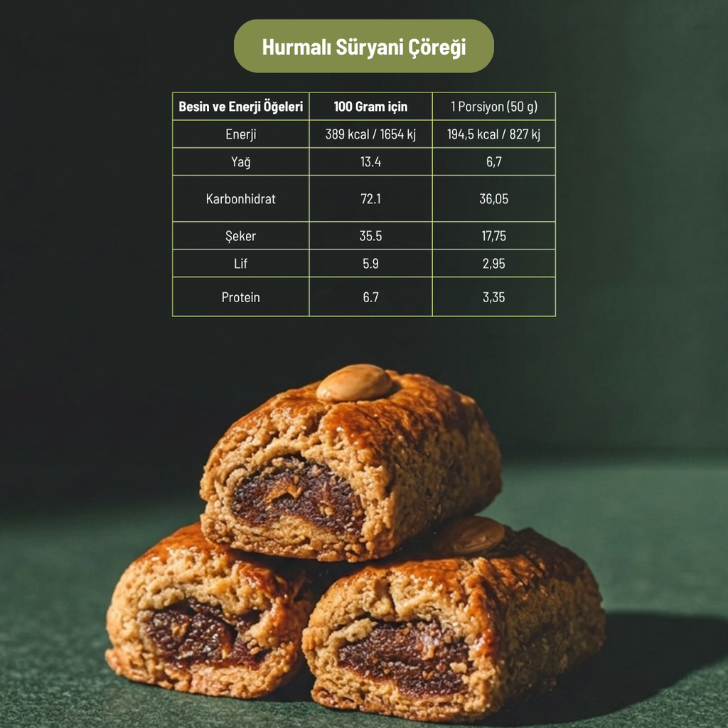 Bademli Hurmalı Süryani Çöreği